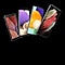 Image of four Galaxy smartphones in diagonal positions