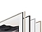 Different color options for The Frame's outer bezel are displayed next to each other.
