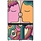 Colourful line drawing illustration on Samsung Bespoke fridge design of two people kissing