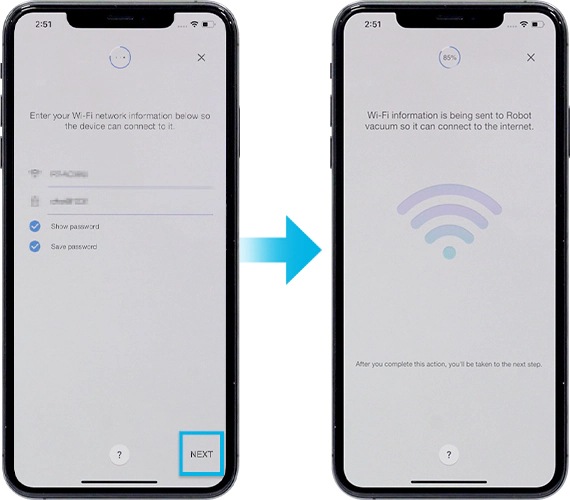 enter wi-fi information for ios