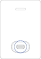 Attach camera to indent on the back of monitor