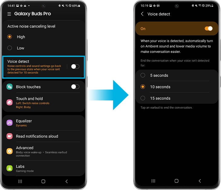 voice detect step