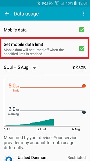 Set mobile data
