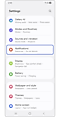 Selecting the notification menu