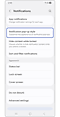 Selecting Notification pop-up style