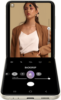 Galaxy Z Flip3 5G flex mode backdrop