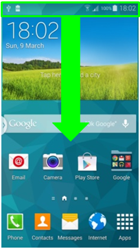 GS5 - Drag Down Notification Panel