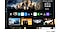 An assortment of popular shows and movies available on Smart Hub are showcased. The top features recognisable logos of streaming services, including Netflix, YouTube, and Amazon Prime Video. At the center, an Australian UI is on display showcasing the Apple TV+ Make or Break program at the top, with other apps listed below.