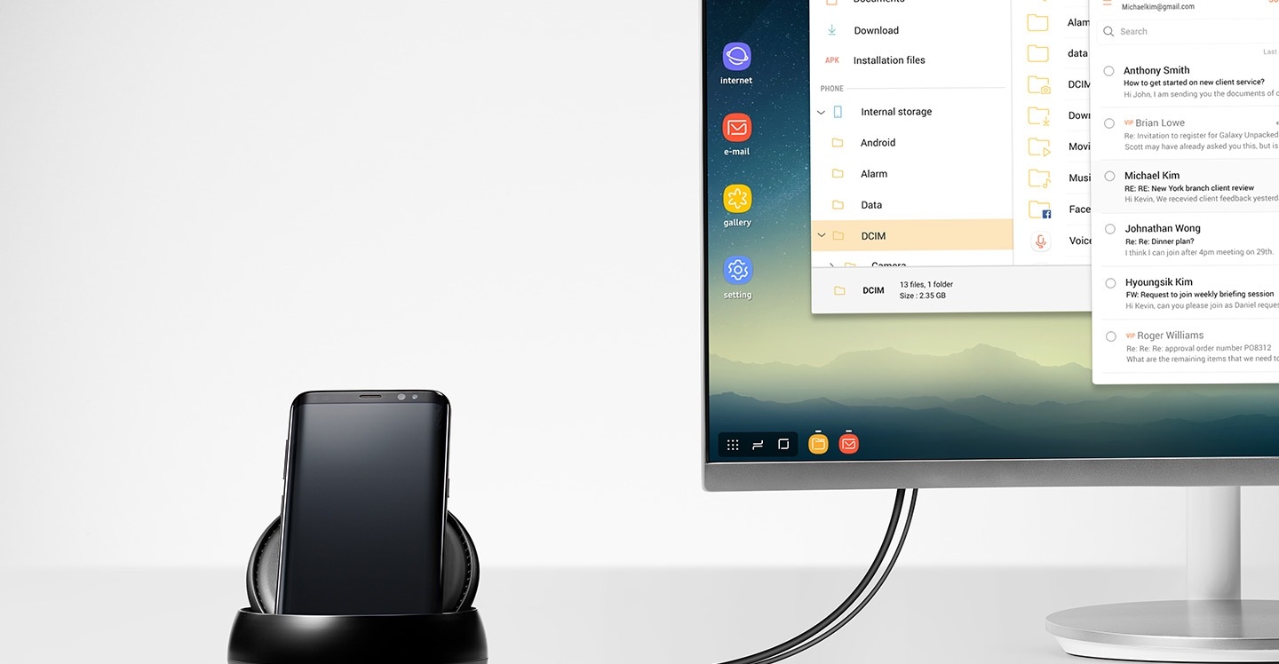 Multi-tasking gets easier by simply connecting to keyboard and mouse