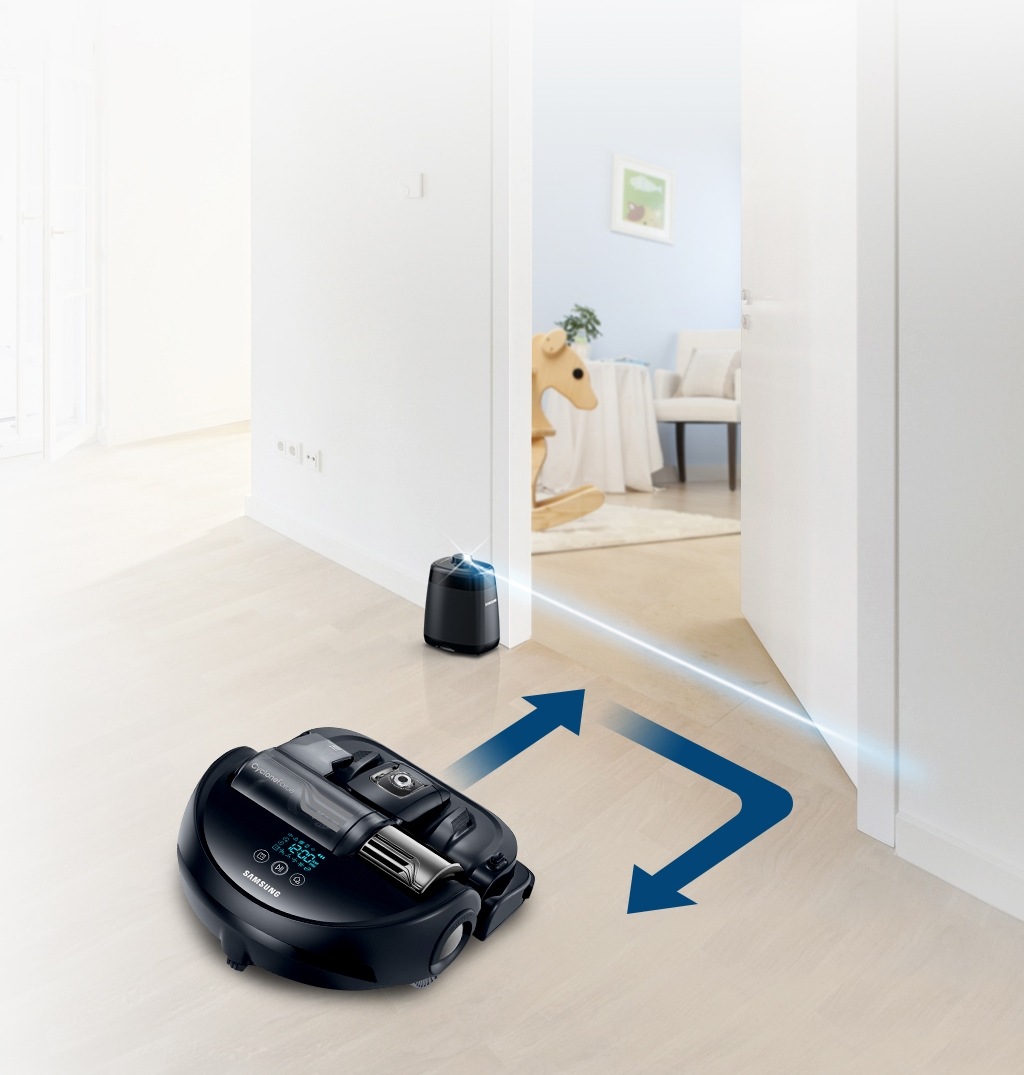 Powerbot Vr9300 Robot Vacuum With Powerful Suction 100 Watt Vr20k9350wksa Samsung Australia