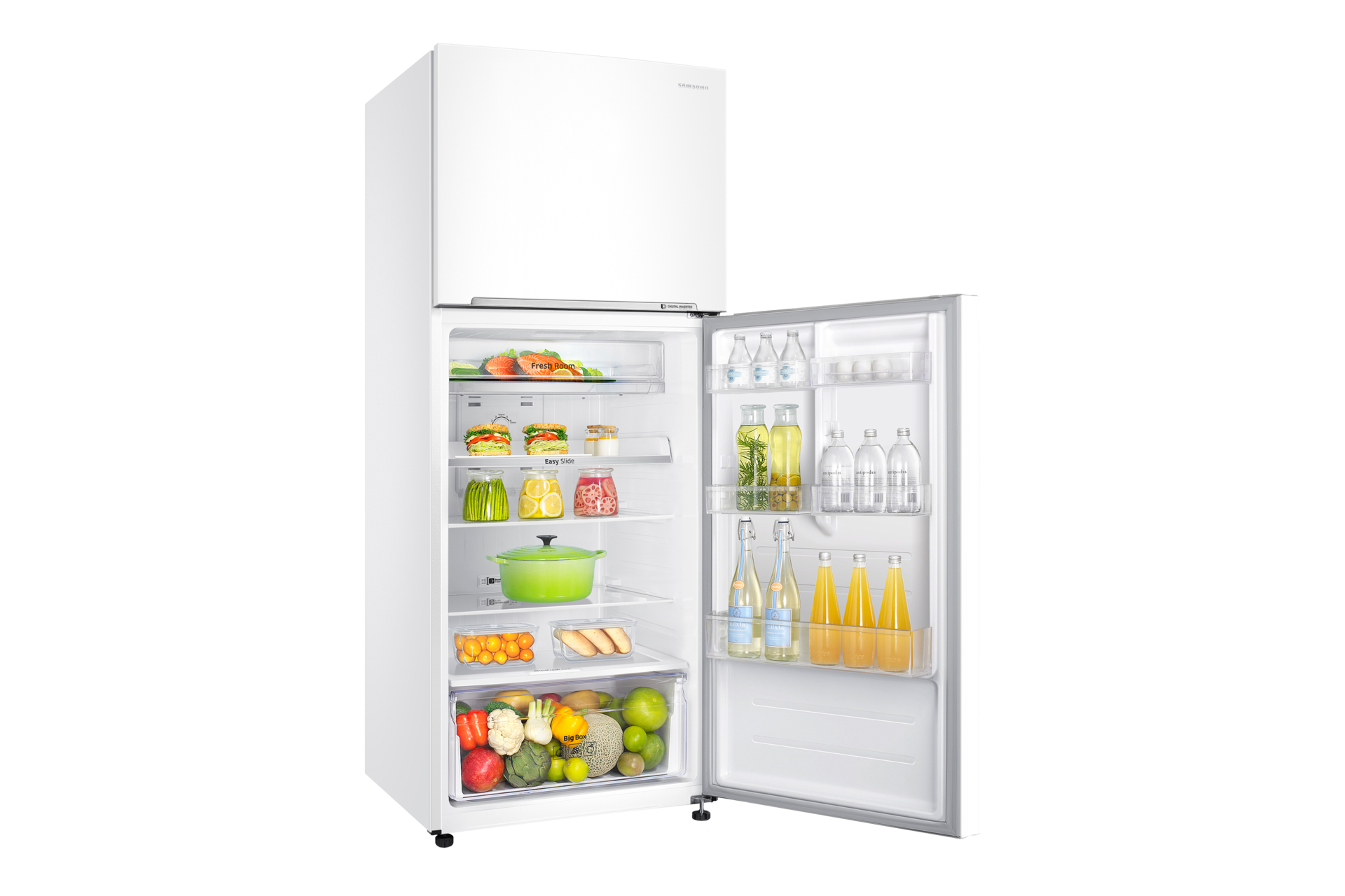 SR468MW 469L Capacity Top Freezer Refrigerator with 3.5 Star Energy