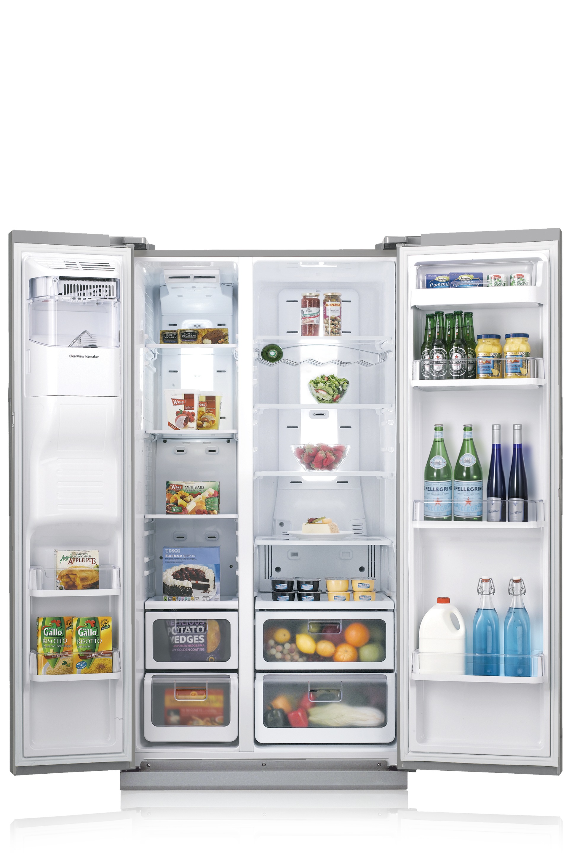 Side by Side Fridge Freezer (611L) Samsung Australia