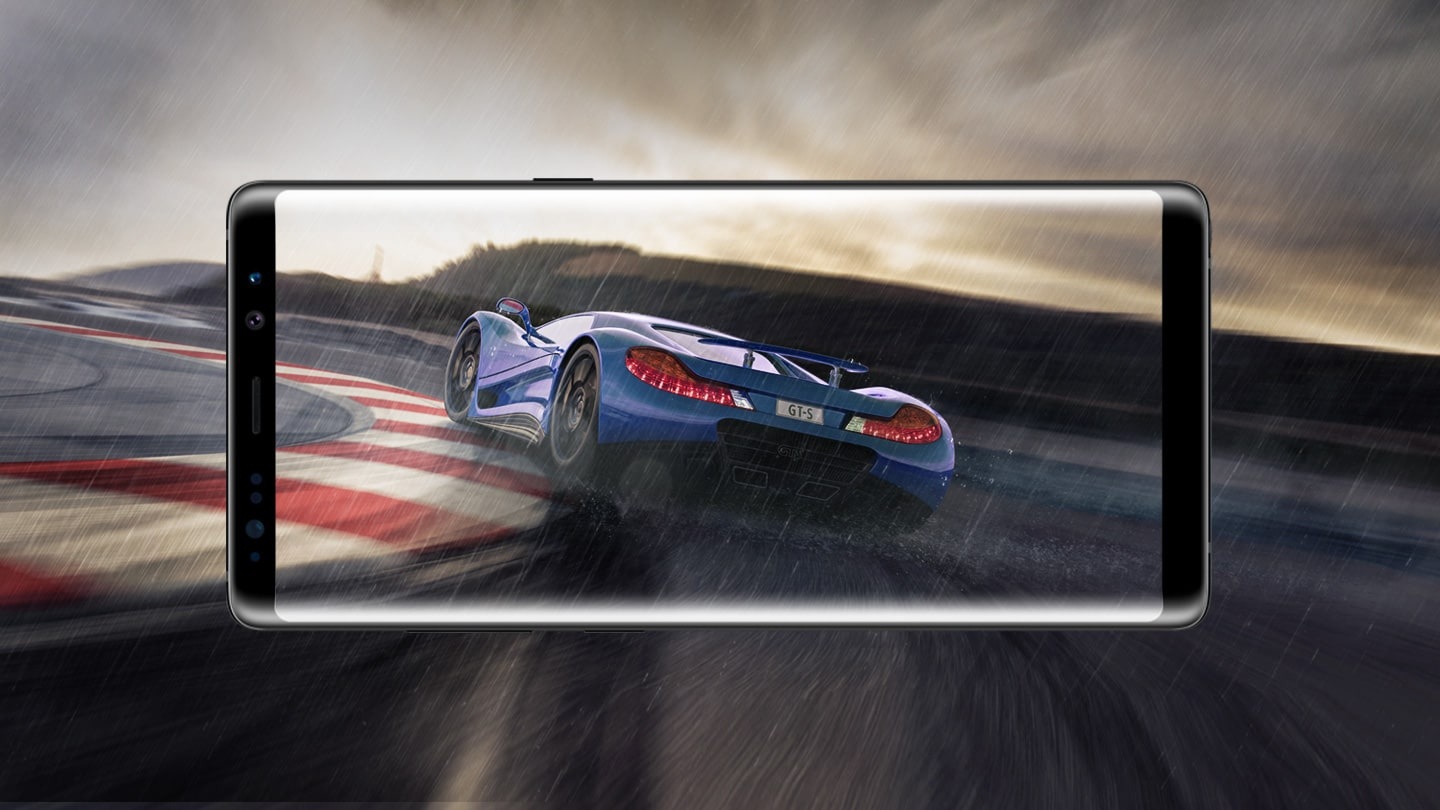 auto da corsa inscreen in note8