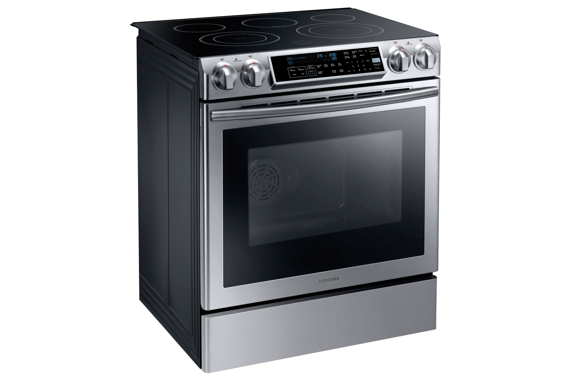 Samsung NE58F9500SS Electric Range, 5.8 cu.ft Samsung CA