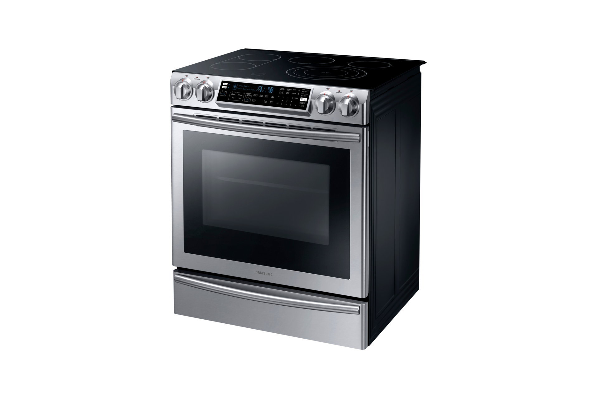 NE58F9710WS Electric Range, 5.8 cu.ft NE58F9710WS/AC Samsung CA