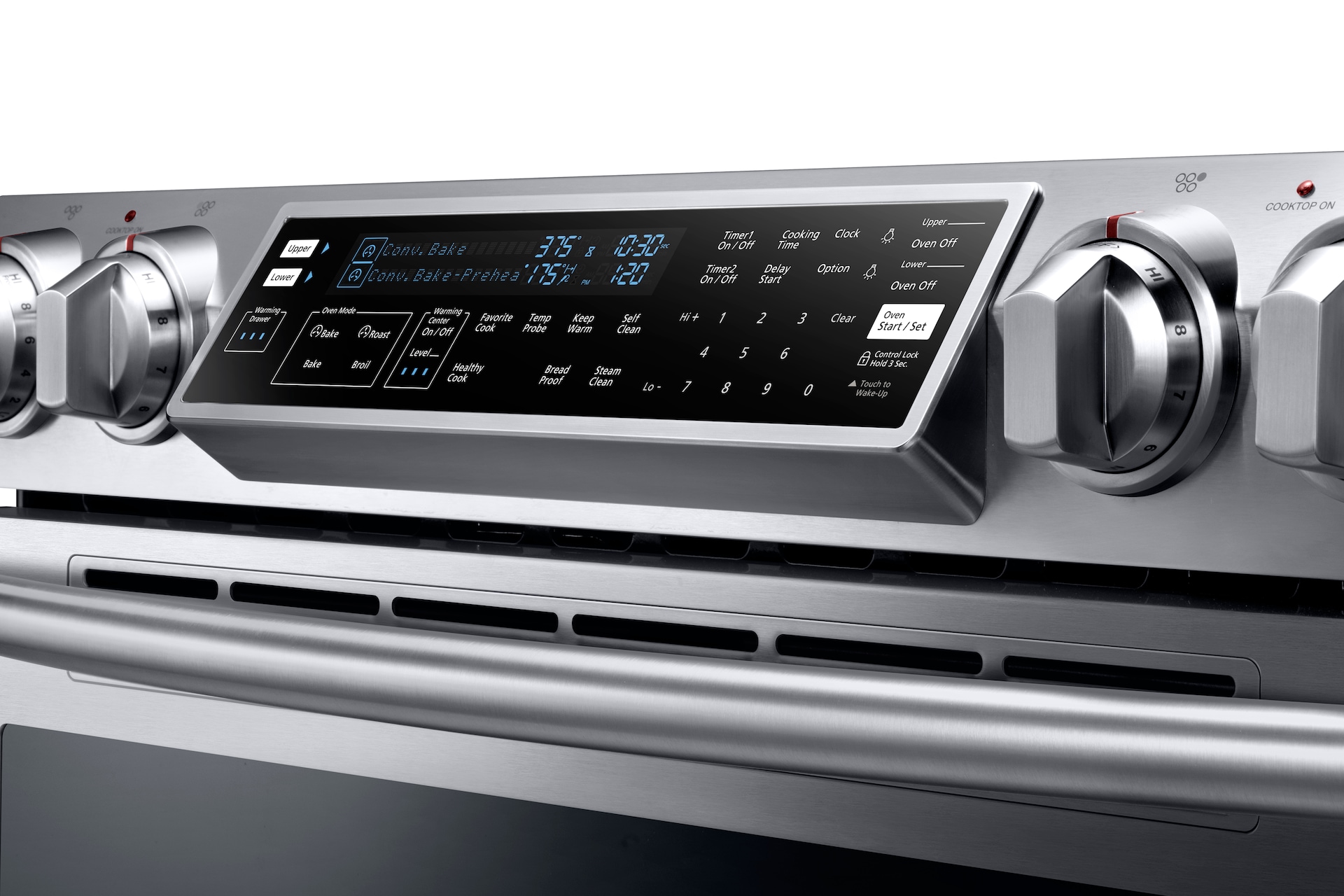 NE58F9710WS Electric Range, 5.8 cu.ft NE58F9710WS/AC Samsung CA