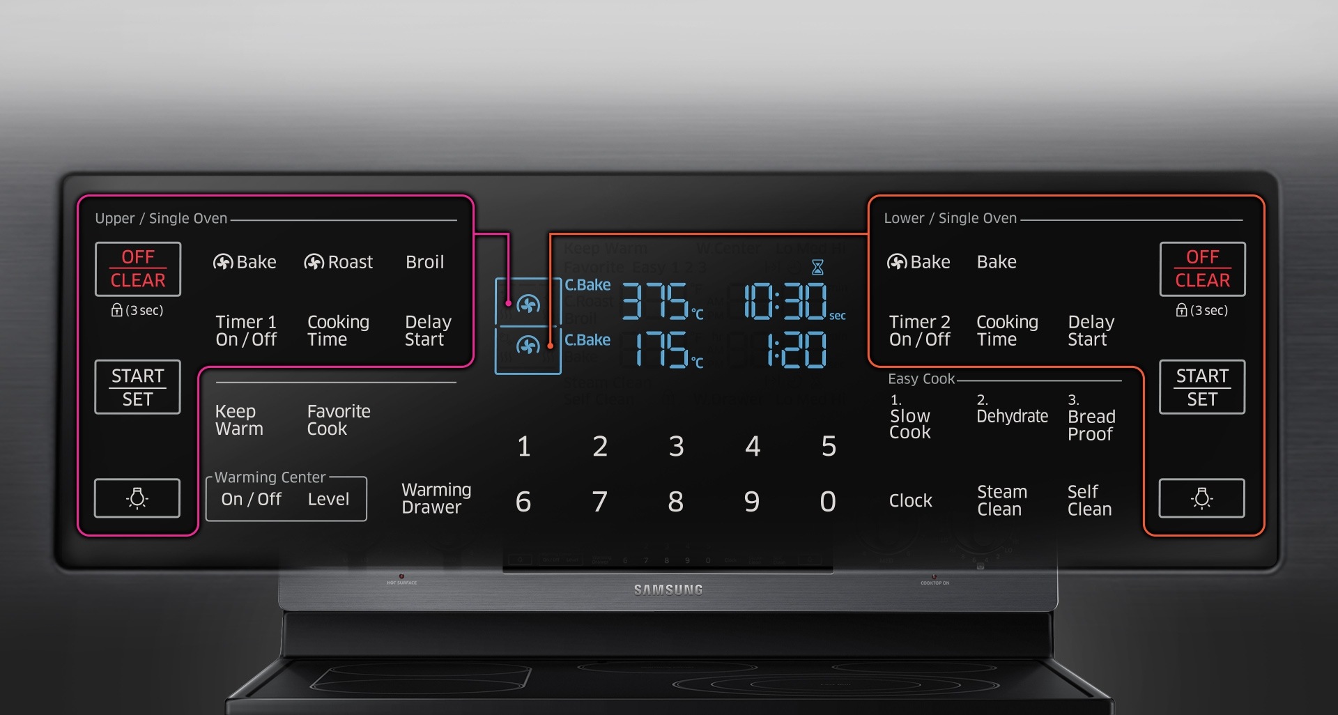 NE59J7850WG Electric Range with Flex Duo™, 5.9 cu.ft NE59J7850WG/AC