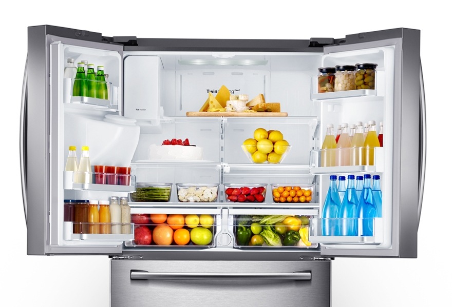 RF24FSEDBSR French Door Refrigerator with Twin Cooling Plus, 22.6 cu.ft