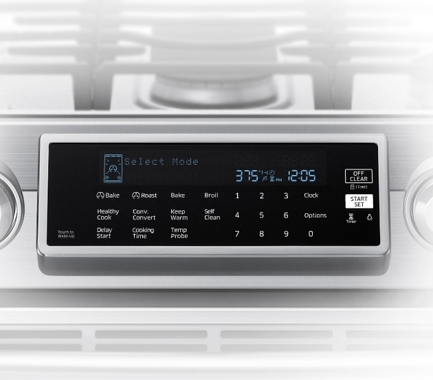 Samsung NX58H9500WS Gas Range, 5.8 cu.ft Samsung CA
