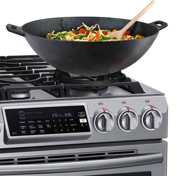 Samsung NX58H9500WS Gas Range, 5.8 cu.ft Samsung CA