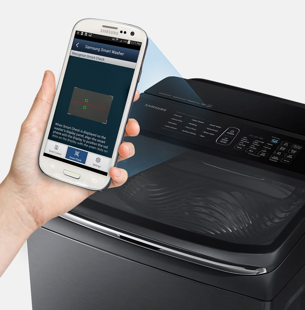 Samsung WA8600 Top loading washer with Active Wash, 5.8 cu.ft Samsung CA
