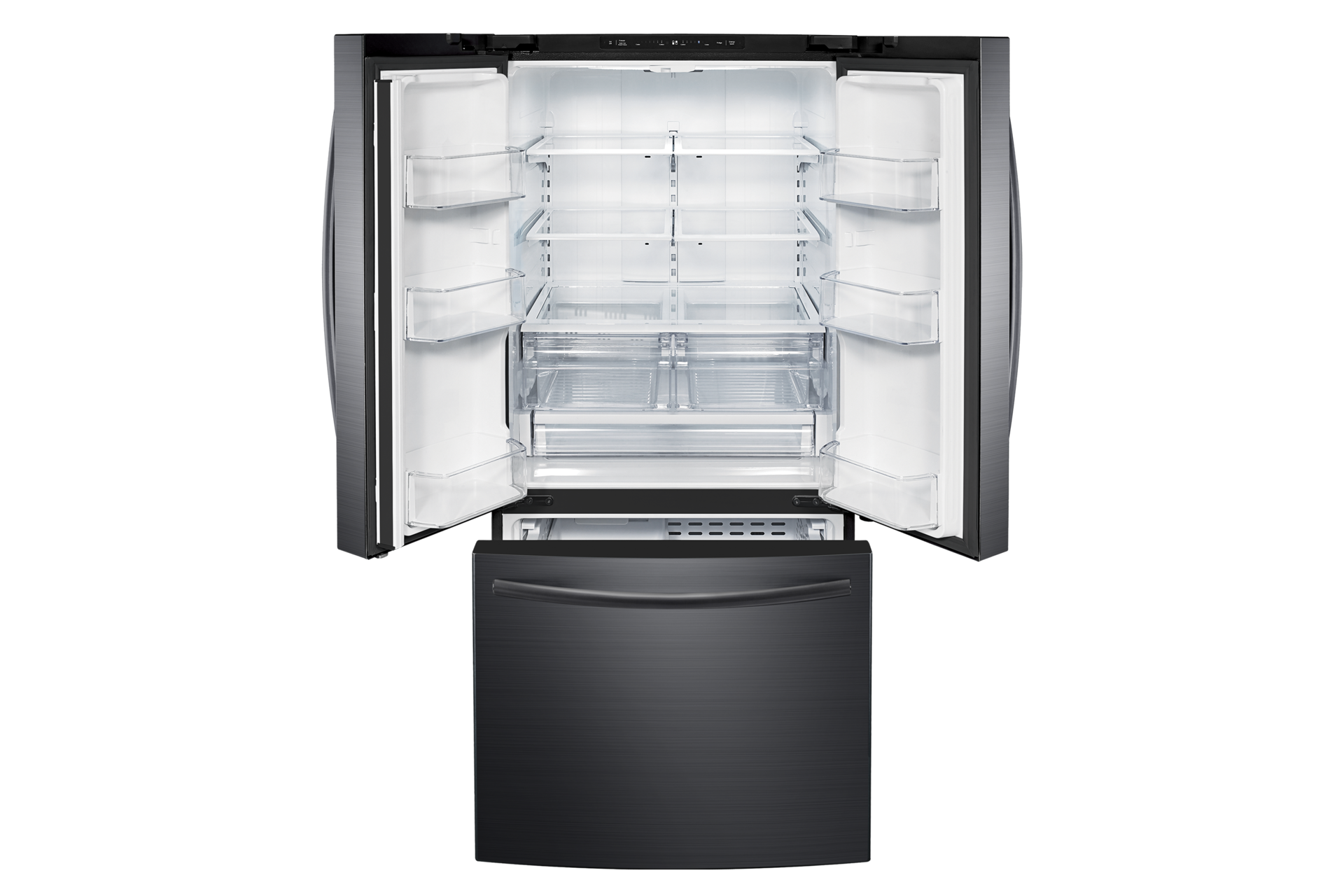 RF220NCTASG Black Stainless French Door Refrigerator with Digital