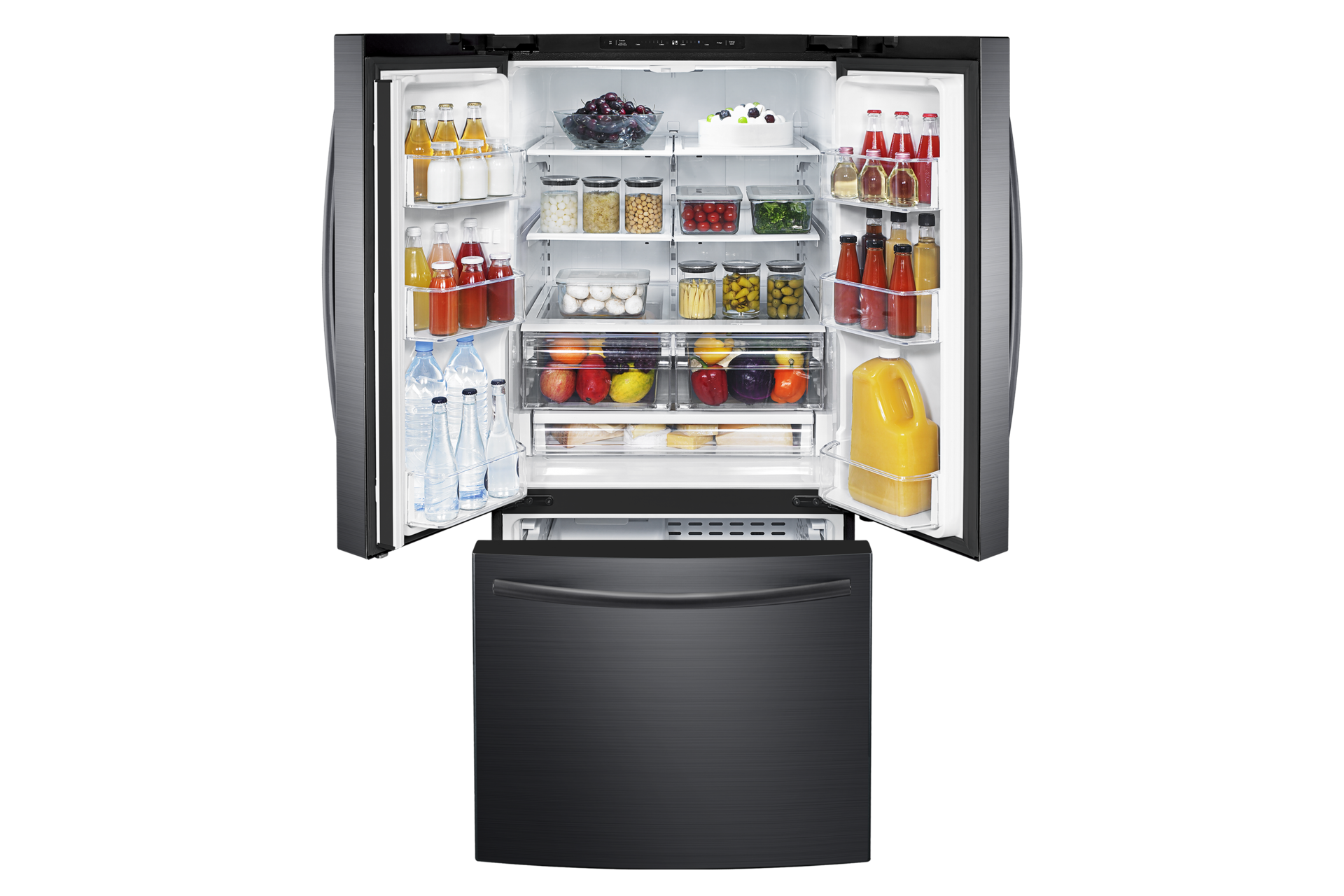 RF220NCTASG Black Stainless French Door Refrigerator with Digital