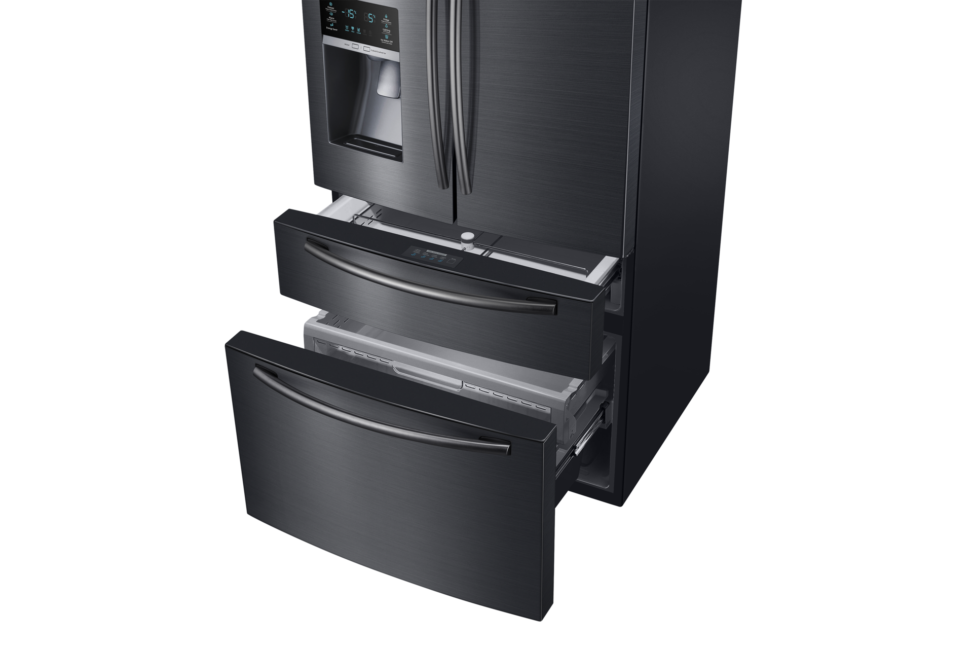 RF25HMEDBSG Black Stainless French Door Refrigerator with Twin Cooling