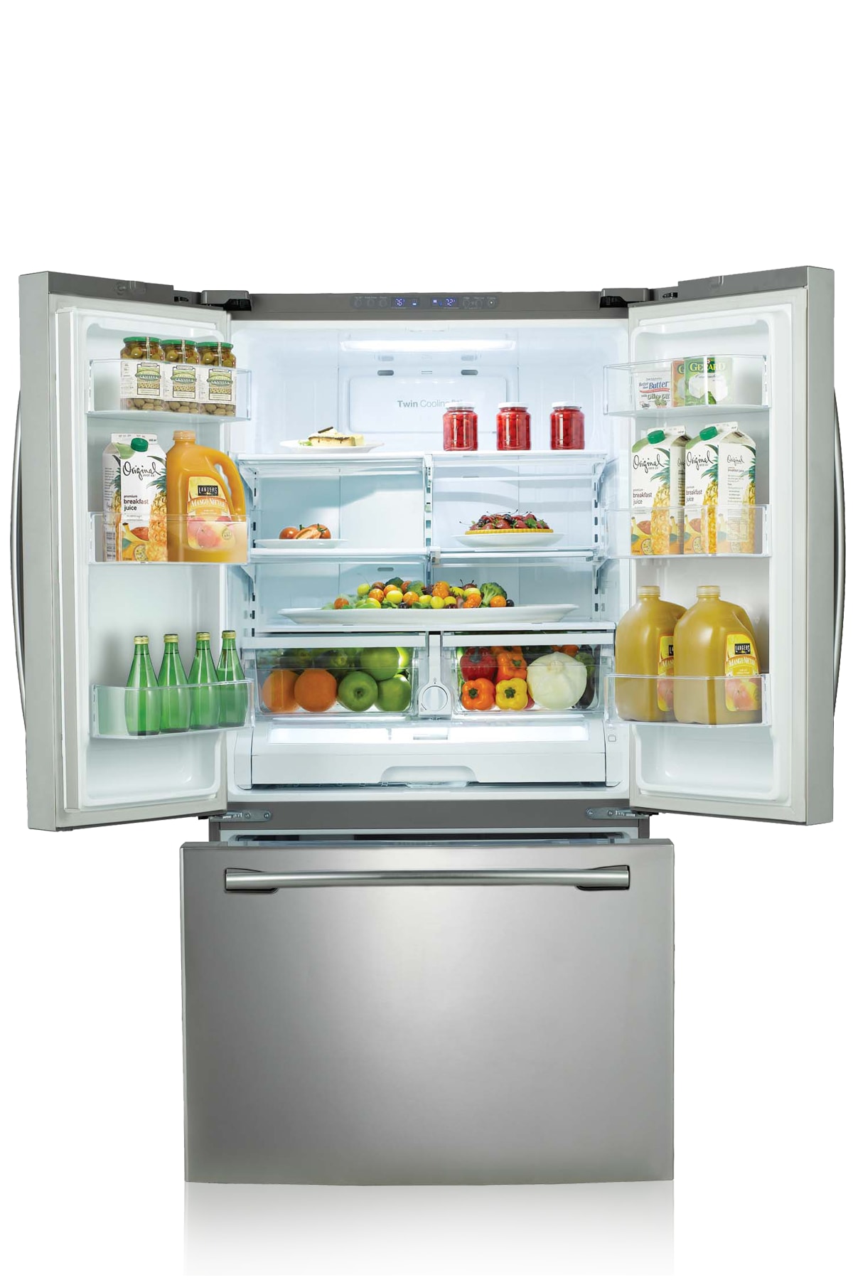 RF261BEAESR French Door Refrigerator with Twin Cooling Plus, 25.6 cu.ft