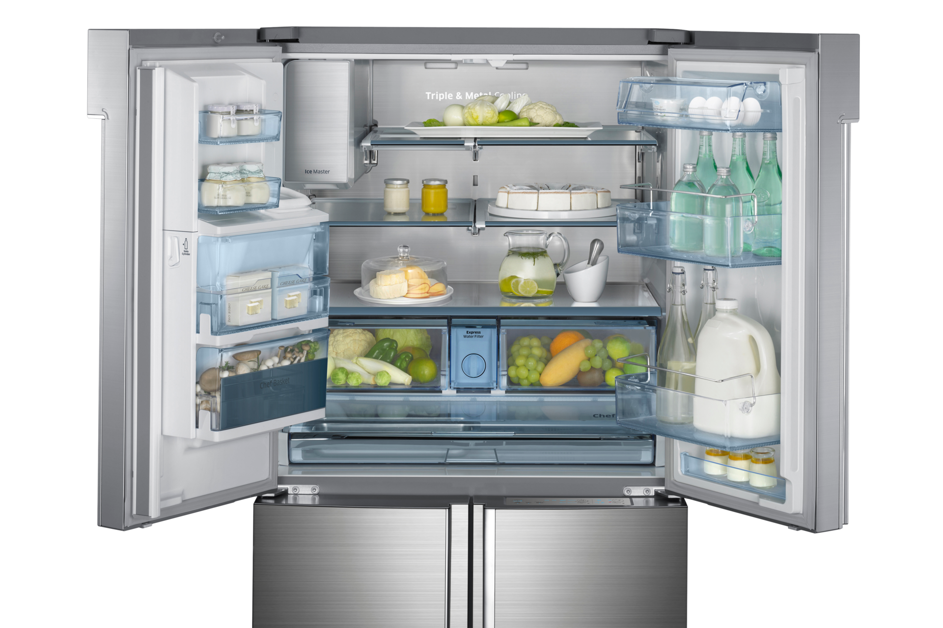 RF34H9960S4 French Door Refrigerator with Triple Cooling, 34.3 cu.ft