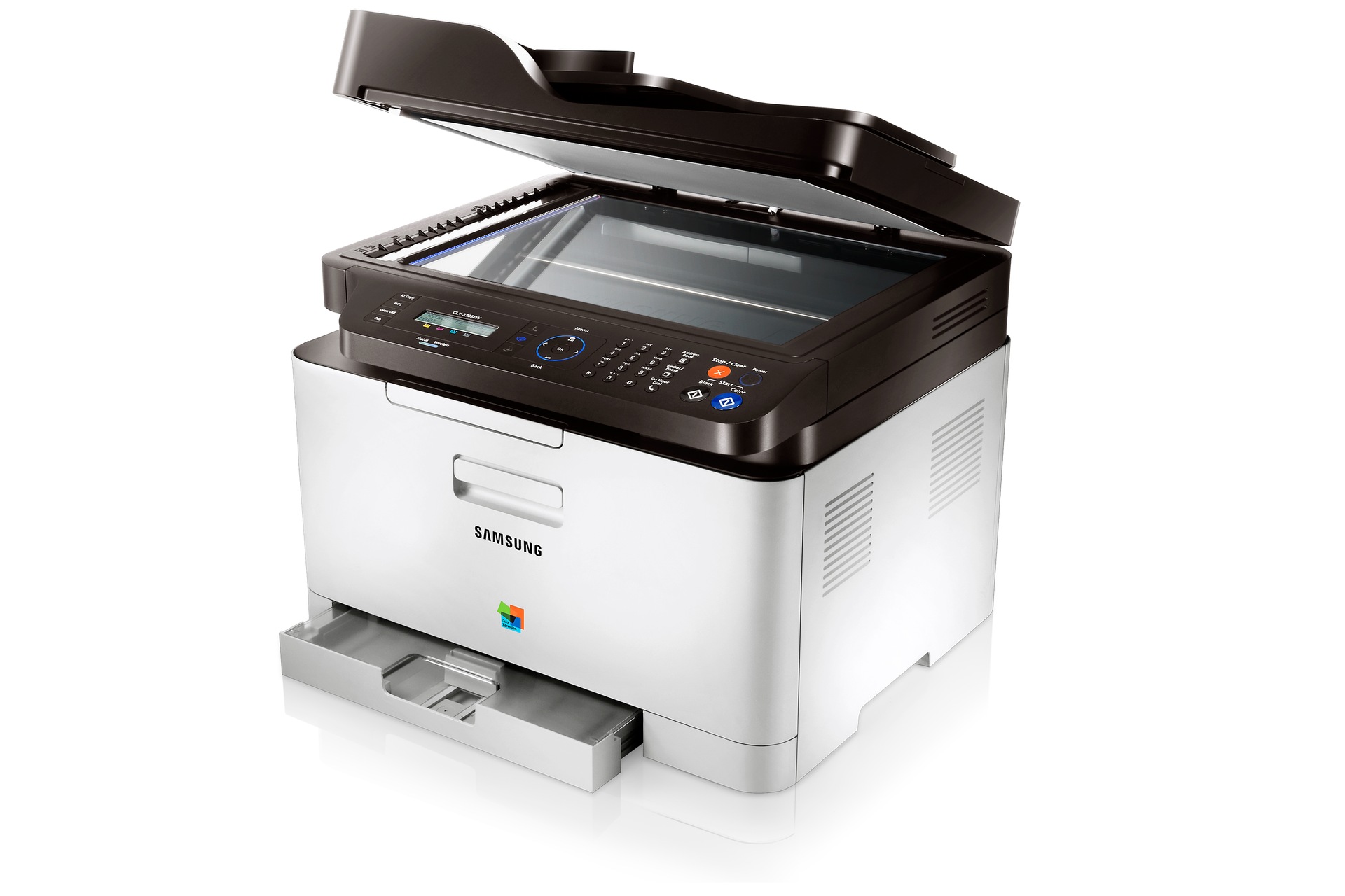 CLX-3305FW 3 Left Angle open White
