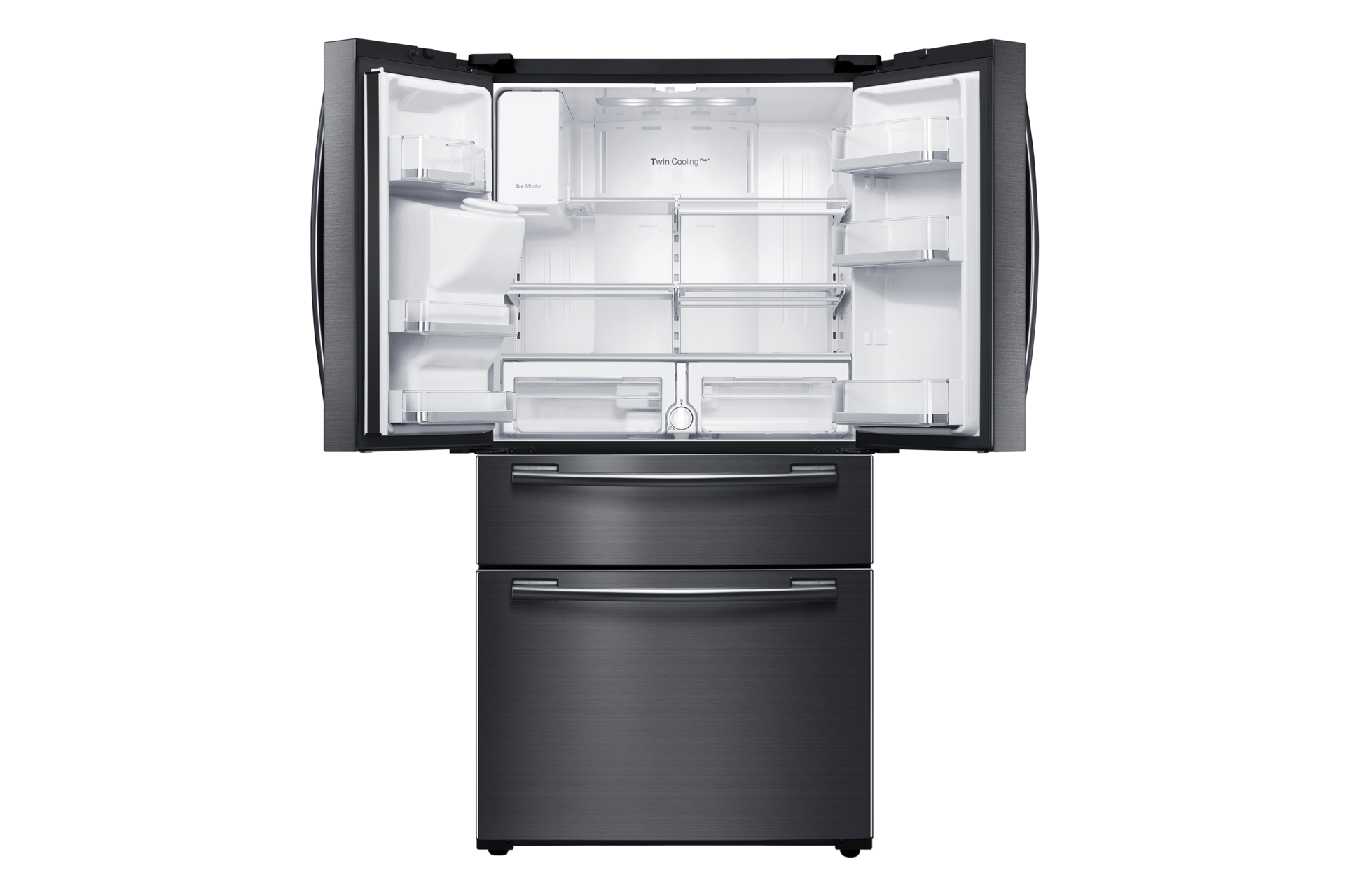 RF25HMEDBSG Black Stainless French Door Refrigerator with Twin Cooling