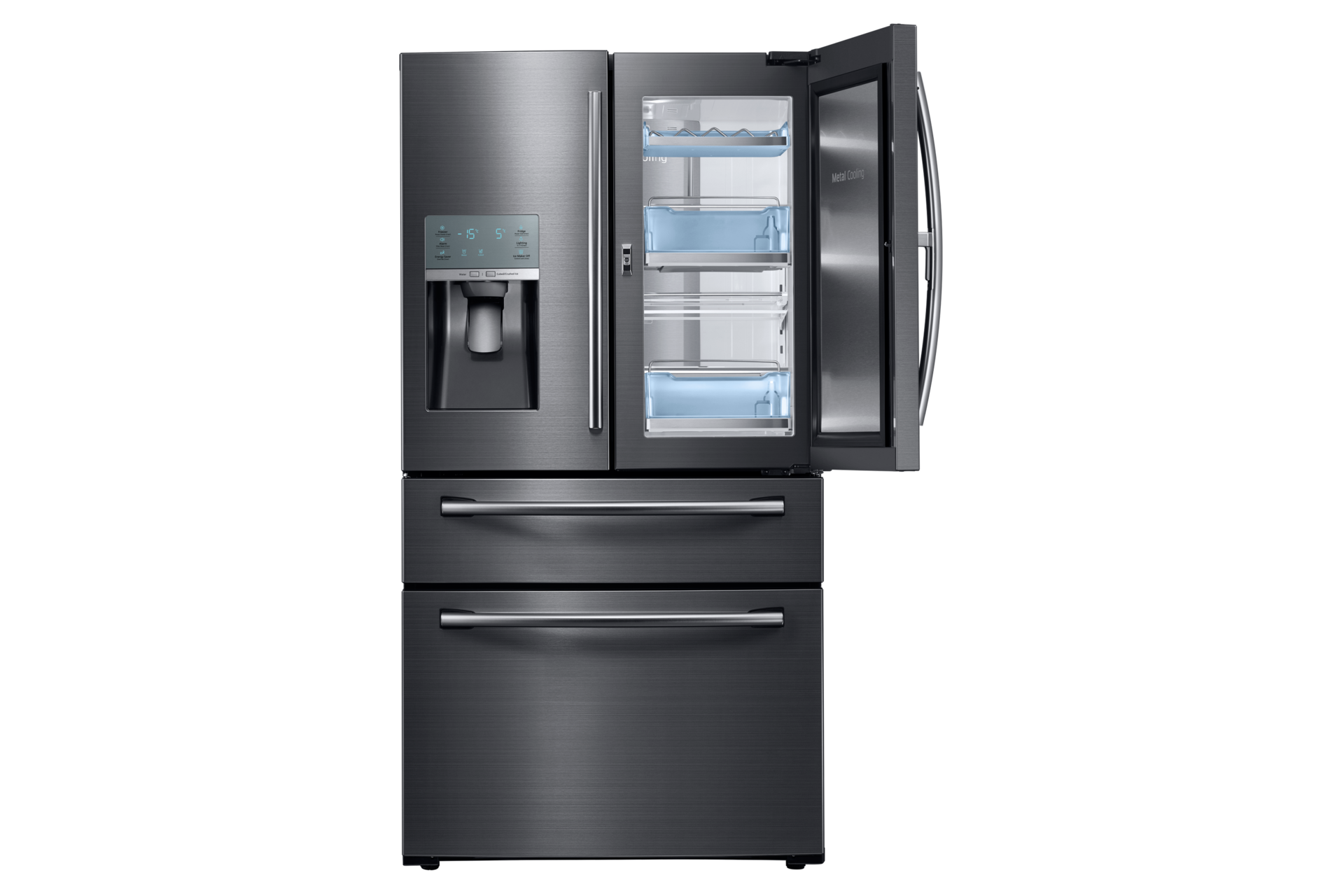 RF28JBEDSG Black Stainless 27.8 cu.ft 36” French Door Refrigerator