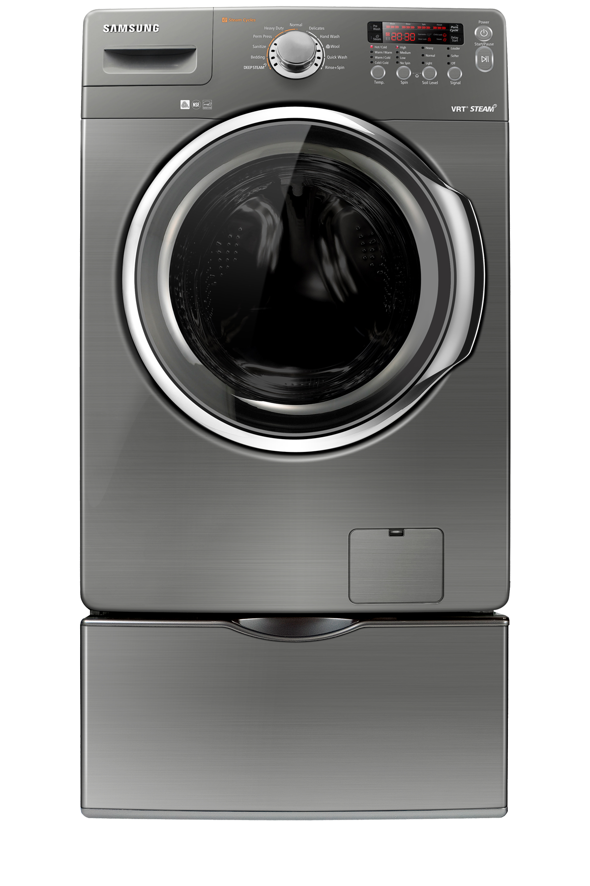 WF350ANP 4.3 cu. ft. Front Load Washer Stainless Platinum | SAMSUNG Canada