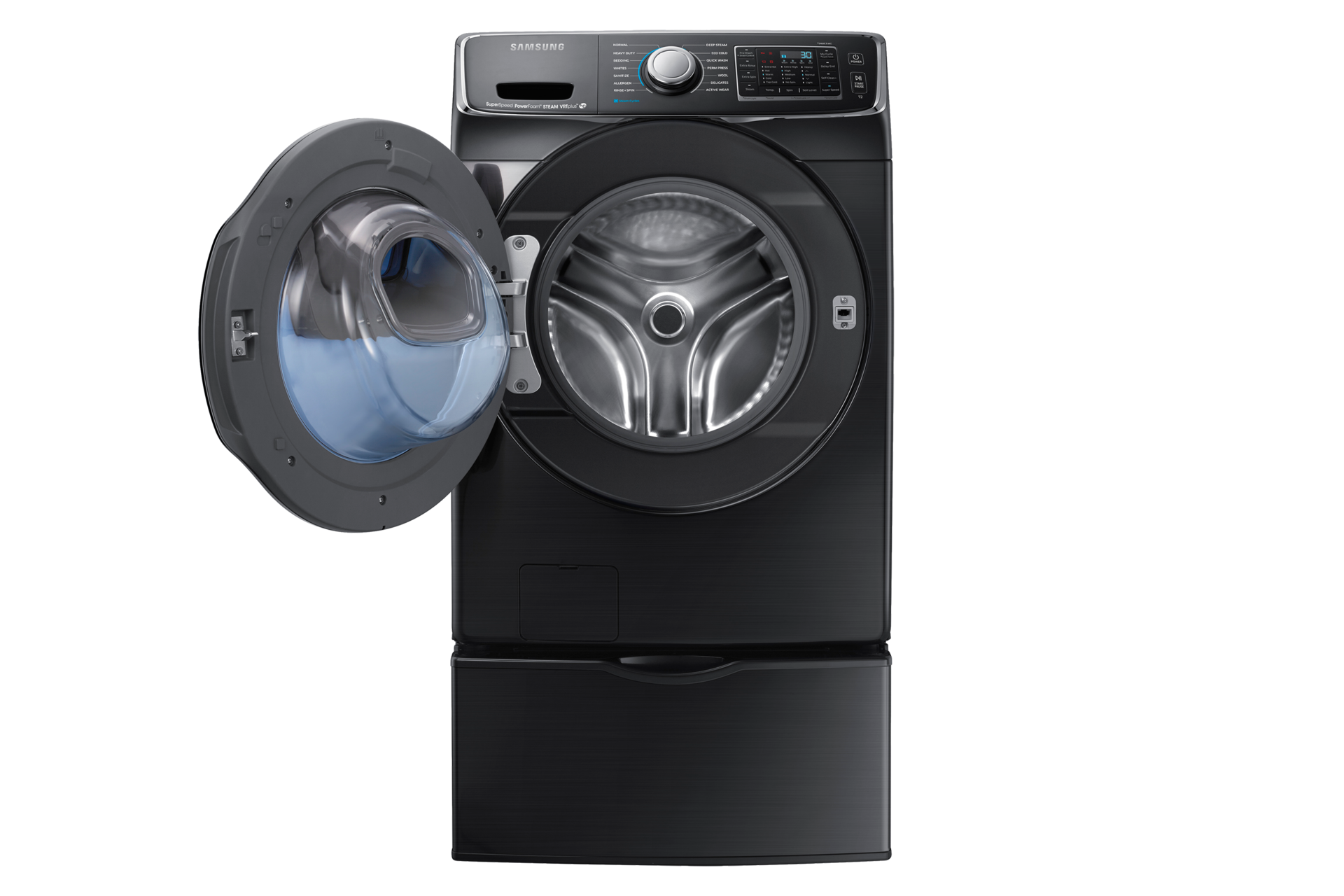 WF7500 Washer With AddWash 5 8 Cu Ft Black Stainless SAMSUNG Canada