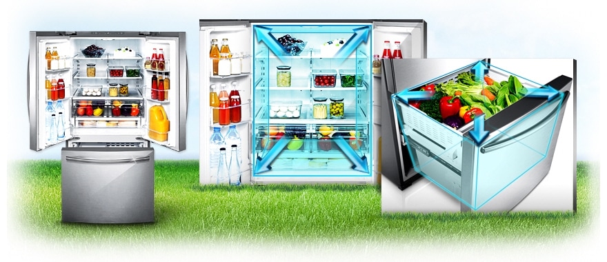 Le réfrigérateur à trois portes le plus spacieux de sa catégorie