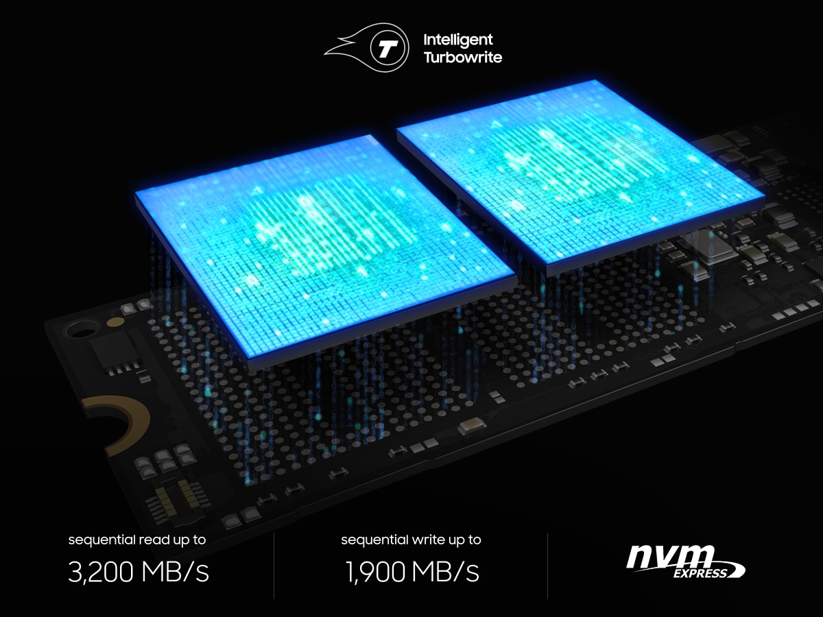 Sequential read up to 3,300 MB/s,Sequential write up to 1,900 MB/s, nvme
