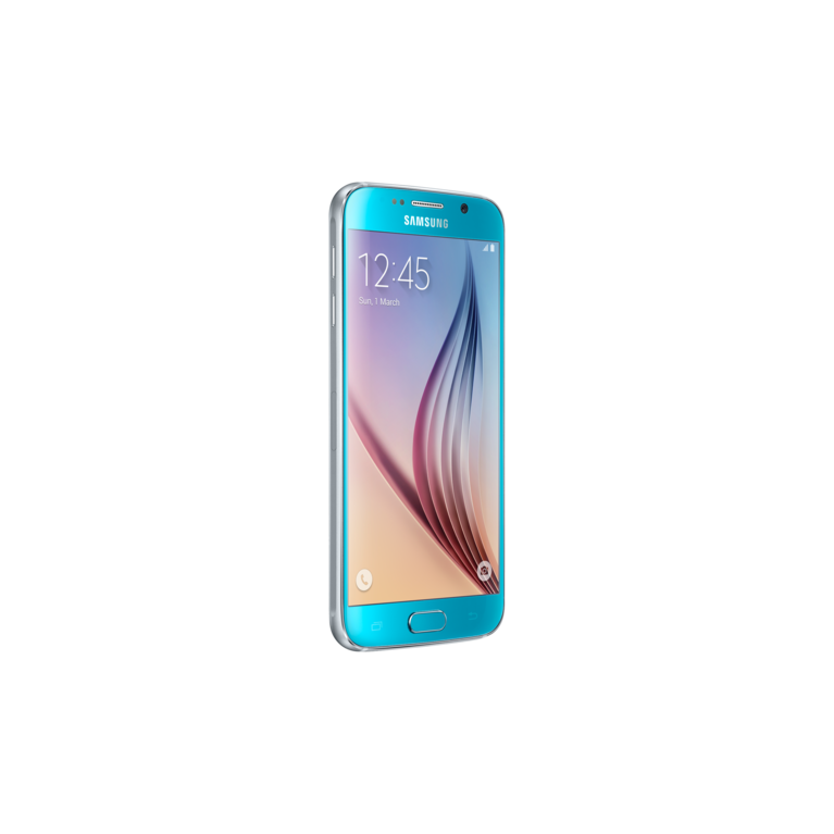 Galaxy S6 G920F L Front 30 Teal