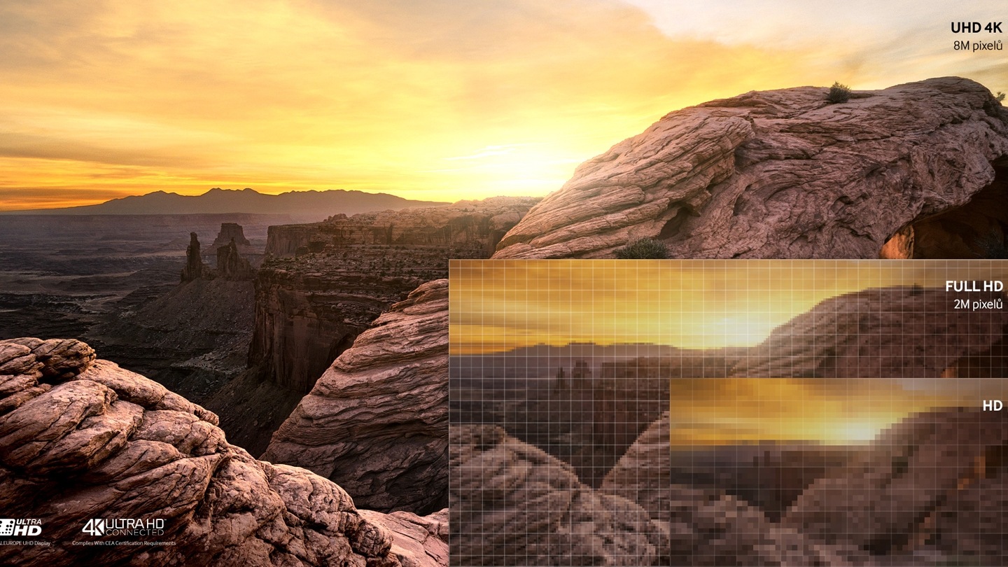 Každý detail v úžasném rozlišení 4K UHD