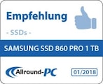SSD 860 PRO Award