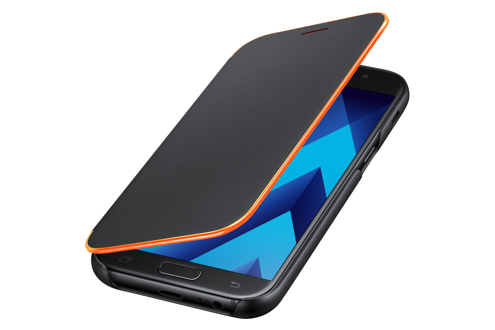 Samsung Galaxy A5 Flip Cover Neon Schwarz - Handyhülle ...