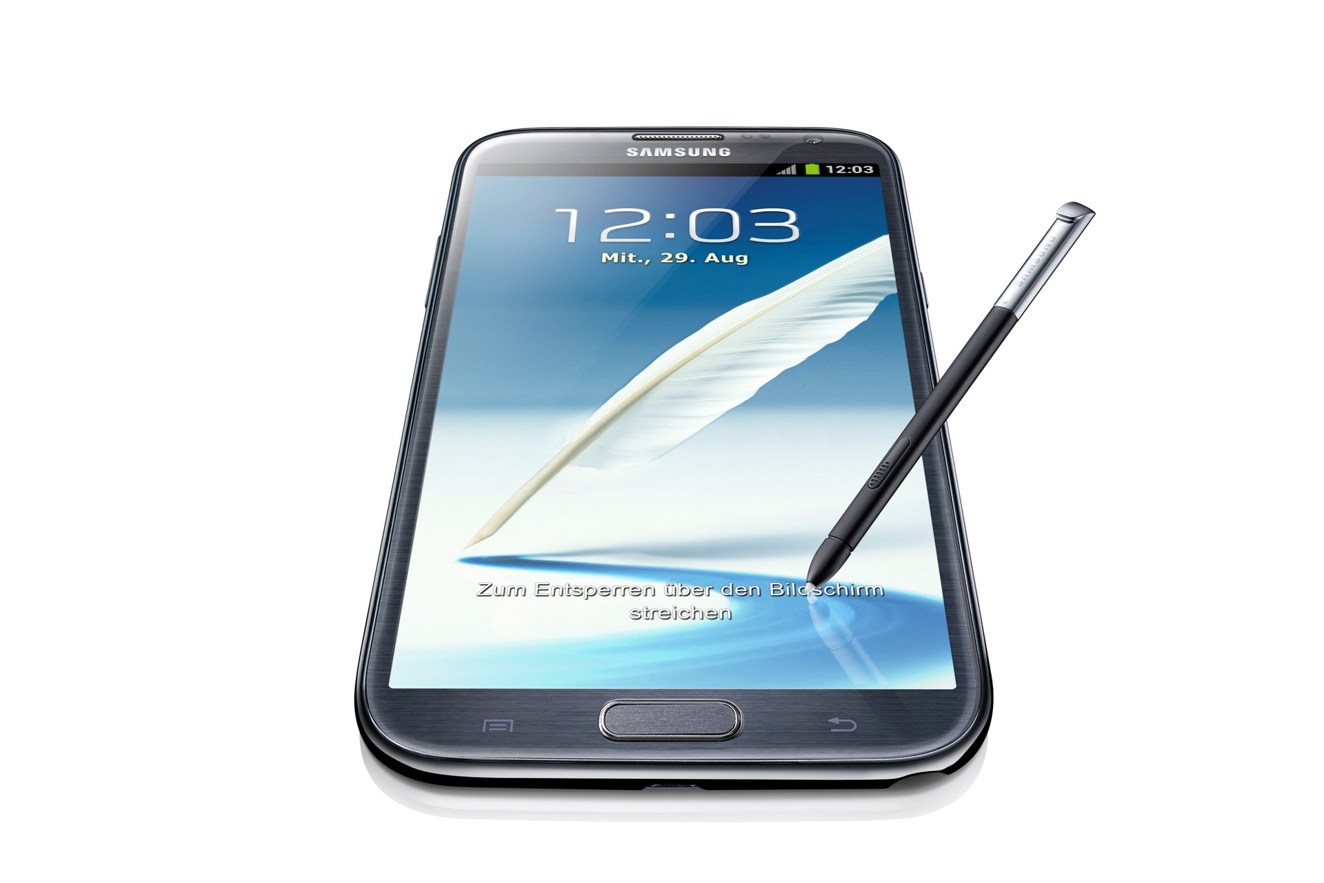 GT-N7100 3 liegend-front-Stift GRAY