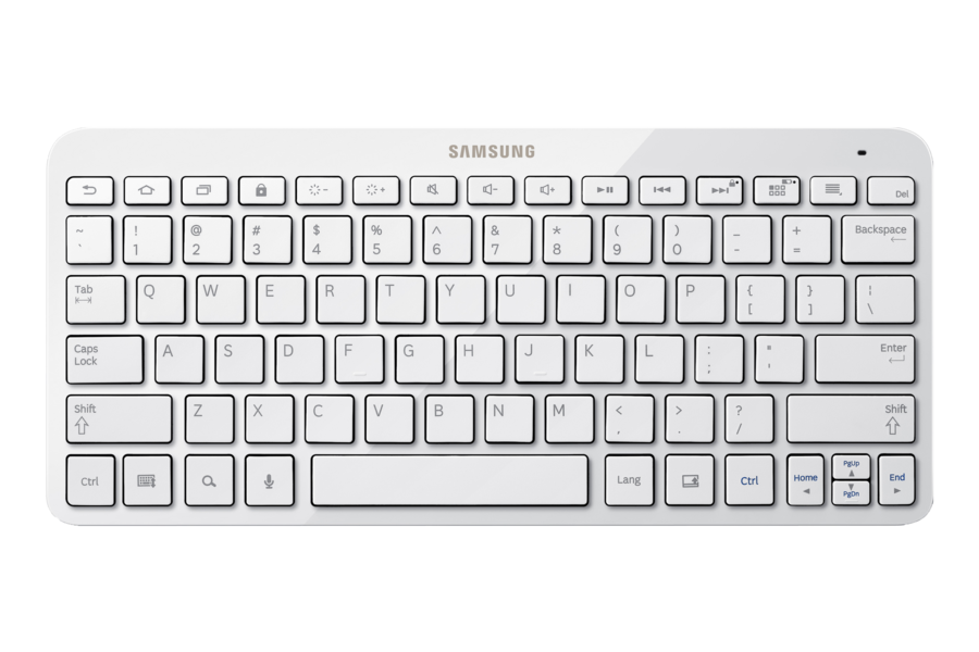Tablet Bluetooth Keyboard 10 Frontal Blanco