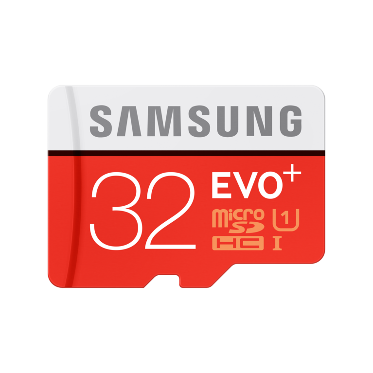 Tarjeta microSD EVO Plus (con Adaptador SD) MC32D Frontal Rojo