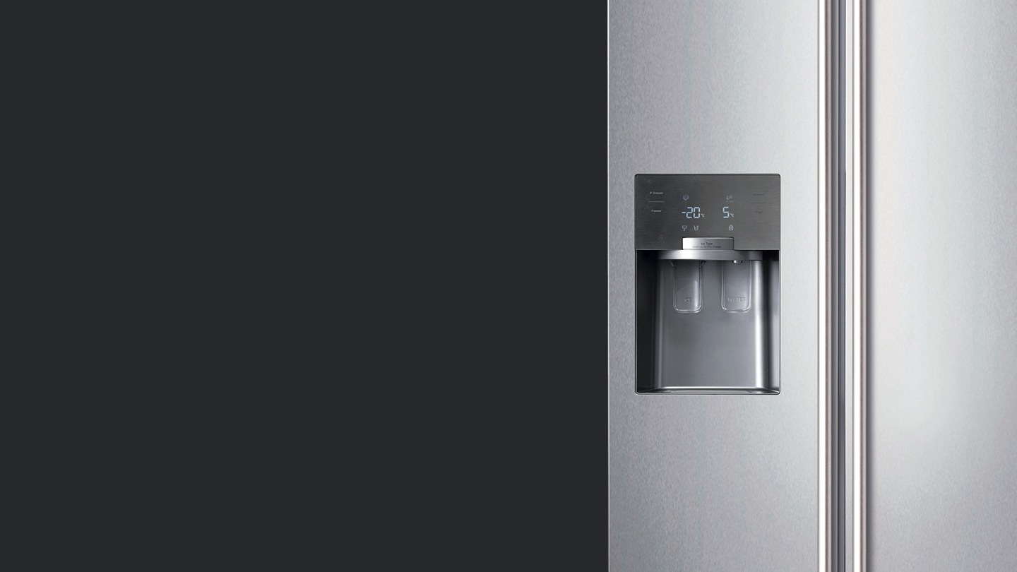 Distributeur d'eau, glaÃ§ons et glace pilÃ©e