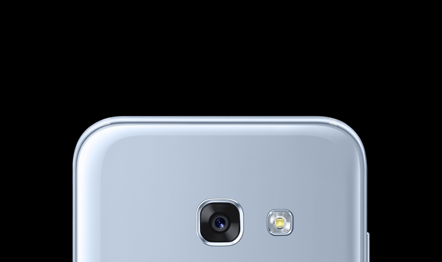 Zoom sur la caméra arrière du Galaxy A3 (2017).
