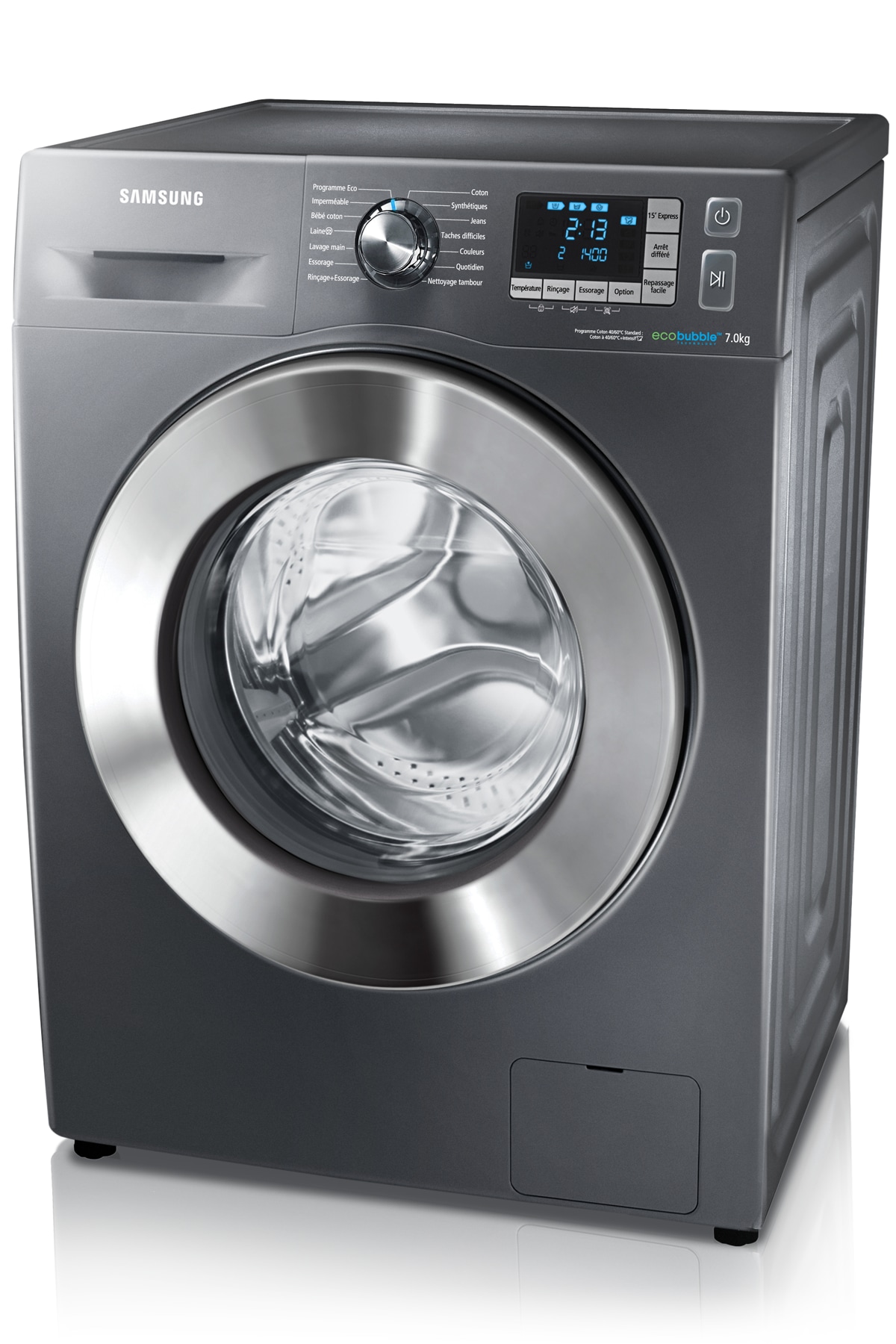 Lavelinge Eco Bubble Metal Grey, 7kg, WF70F5E5W4X Samsung
