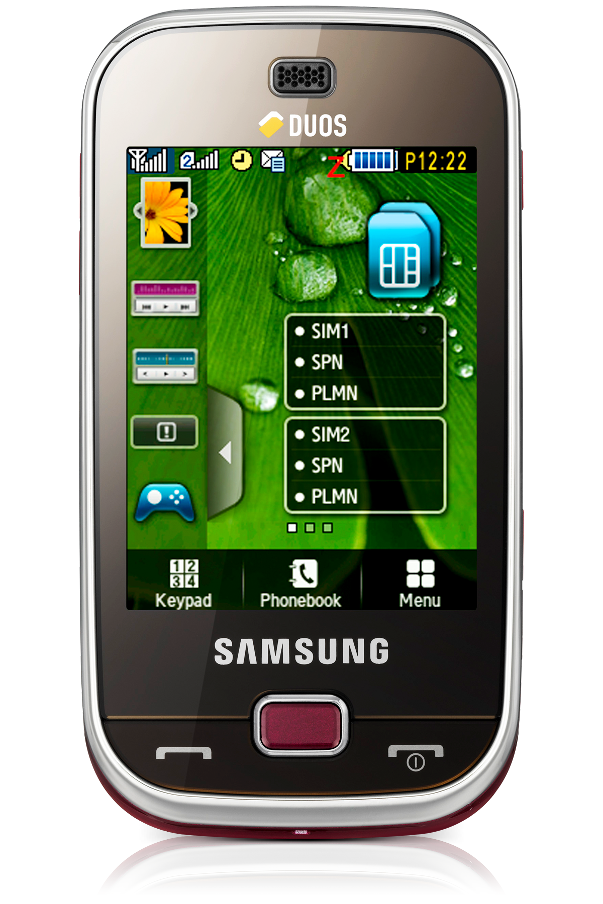 Samsung Téléphone Mobile GSM Samsung B5722 noir - Open marketGT ...