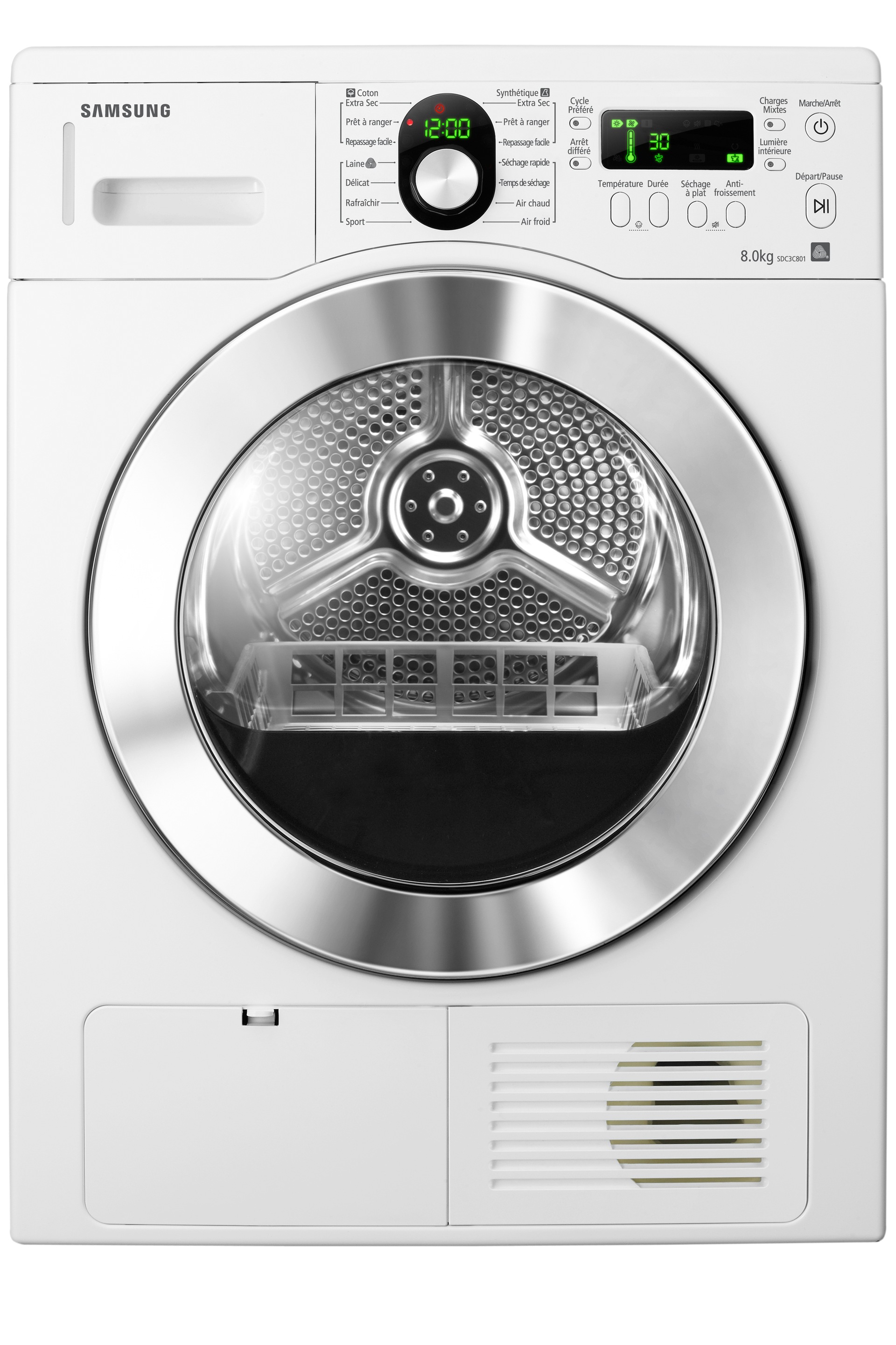 Samsung Electroménager Séchoir sèche-linge condensation 8kg SDC3C801 - Mode  d'emploi - Manuel de l'utilisateur - Manuels