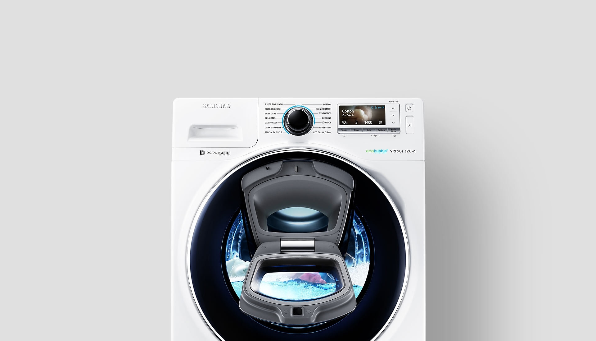 WW8500 12kg AddWash Washing Machine Remotely Control Your Wash
